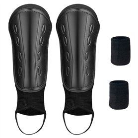 DAGORD Protège-Tibias de Football avec Protection des Manches de Cheville 4-7 Ans Protege Tibia Foot Enfant et Serre-Poignets Br
