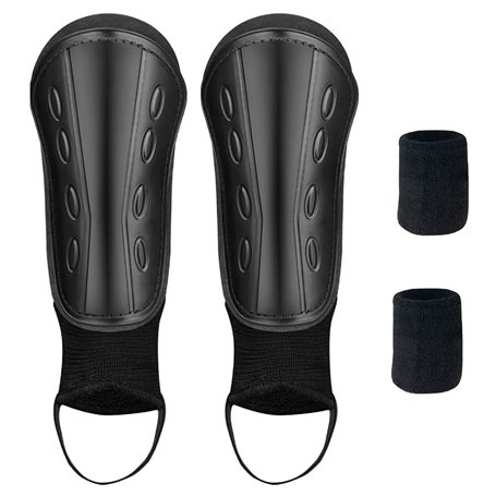 DAGORD Protège-Tibias de Football avec Protection des Manches de Cheville 4-7 Ans Protege Tibia Foot Enfant et Serre-Poignets Br