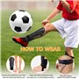 DAGORD Protège-Tibias de Football avec Protection des Manches de Cheville 4-7 Ans Protege Tibia Foot Enfant et Serre-Poignets Br