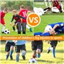DAGORD Protège-Tibias de Football avec Protection des Manches de Cheville 4-7 Ans Protege Tibia Foot Enfant et Serre-Poignets Br