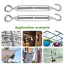 Inox 6mm Crochet Tendeur 304 en Acier Inoxydable Réglable Tendeur Grillage tendeurs à lantern