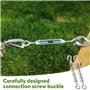mizikuu Lot de 5 M6 Tendeur Cable, Inox 6mm Crochet Tendeur 304 en Acier Inoxydable Réglable Tendeur Grillage tendeurs à lantern