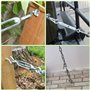 mizikuu Lot de 5 M6 Tendeur Cable, Inox 6mm Crochet Tendeur 304 en Acier Inoxydable Réglable Tendeur Grillage tendeurs à lantern