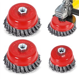 mizikuu 4PCS Brosse Conique pour Meuleuse D'angle
