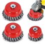 mizikuu 4PCS Brosse Conique pour Meuleuse D'angle