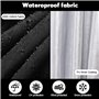 Riisoyu Bâche de Réservoir D'eau, Bâche Couverture Réservoir IBC Film Anti-UV étanche Citerne Eau Pluie Avec Fermeture éclair An