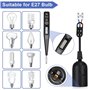 Mizikuu 10 Pièces Douille E27 avec Câble - Support d'Ampoule VDE/Testeur de Tension - Base de Lumière pour Suspension et Chantie