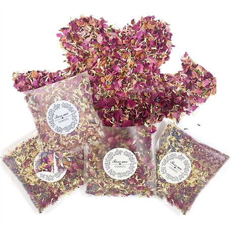 Dantolo Lot de 15 Paquets Rose Sechees Naturel