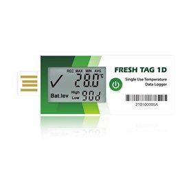FRESHLIANCE Focus on fresh and safe life only Enregistreur De Données De Température Freshliance Lcd À Usage Unique Avec Rapport