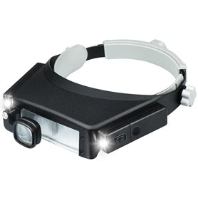 Loupe Serre-tête avec lumière LED