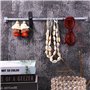 BANJILI - Lot de 6 tringles à rideaux pour fenêtre, cuisine, projets de bricolage, extensible, avec crochets auto-adhésifs (40-7