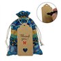 DUGYIRS 32 Pièces Sacs en Toile de Jute Sacs Cadeaux avec Cordon de Serrage 13cm x 18cm Style d'Art Ethnique Pochettes à bijoux 