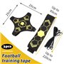 iTYOOS Ballon D'entraînement de Football pour Enfant Football Entrainement Élastique Ceinture Ajustable Solo Kicking Pratique po