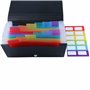 2PCS Porte Documents A6, Trieur Document A6, 13 Compartiments, Organisateur Rangement Papier Administratif, Extensible Étanche C