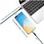 Câble Micro USB 3M Câble Micro USB Android Câble de charge USB rapide compatible avec Samsung S7 S6 S5 J7 J5 J3 Note 5 A10, HTC,