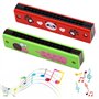 Harmonica Enfants,4 Pièces Harmonica,16 Trous Harmonica Instruments,Enfants Harmonica Jouet,Harmonica en Bois Tendre,Harmonica D
