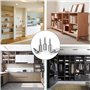 36Pcs Taquet Etagere, Consoles pour étagères, Chevilles de Support Etagere Murale, Support d'Étagère Étagère Broches Cheville Su