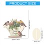 DCIDBEI 5D Diamant-Painting Objets de Décoration || Diamond Painting Fleurs et Oiseaux|| Tableau Diamant Statues Décoratives ||C