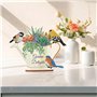 DCIDBEI 5D Diamant-Painting Objets de Décoration || Diamond Painting Fleurs et Oiseaux|| Tableau Diamant Statues Décoratives ||C