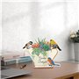DCIDBEI 5D Diamant-Painting Objets de Décoration || Diamond Painting Fleurs et Oiseaux|| Tableau Diamant Statues Décoratives ||C