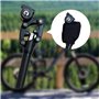 Gloryit Housse Protection Tige Selle, 2 Housse Tige Selle pourTige Selle, Tige Selle Suspension Suntour éTui Noir, Selle Suspend