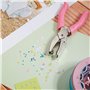 3 Pièces Poinçon De Poche, Metall à Main Troueuse Papier Perforatrice Outil pour Bricolage Artisanat Bureau Ecole Maison DIY Art