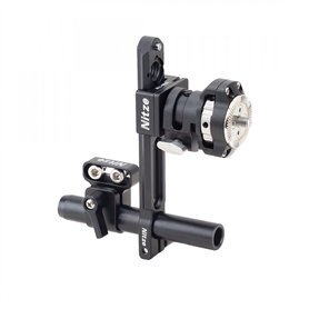 Support de moniteur de caméra Nitze Rosette EVF avec rail OTAN et tige de 15 mm Compatible avec le viseur électronique Z Cam Por