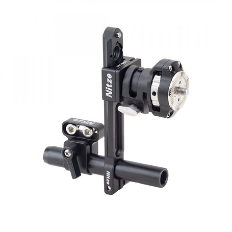 Support de moniteur de caméra Nitze Rosette EVF avec rail OTAN et tige de 15 mm Compatible avec le viseur électronique Z Cam Por