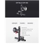 Support de moniteur de caméra Nitze Rosette EVF avec rail OTAN et tige de 15 mm Compatible avec le viseur électronique Z Cam Por