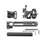 Support de moniteur de caméra Nitze Rosette EVF avec rail OTAN et tige de 15 mm Compatible avec le viseur électronique Z Cam Por