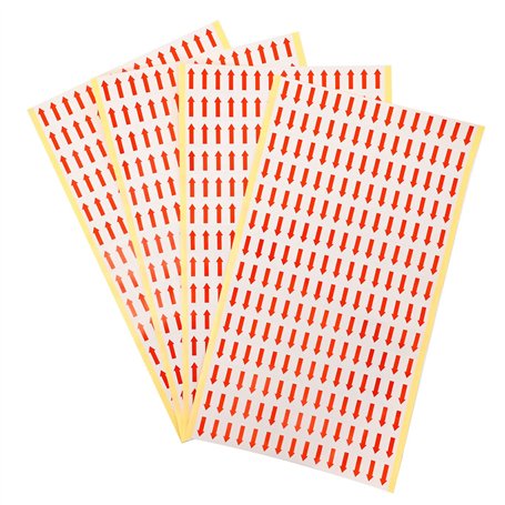Cetornie Lot de 840 étiquettes autocollantes amovibles en forme de flèche 20 x 10 mm