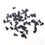 500 Pièces Noir à Tête Fraisée à Empreinte Cruciforme Vis Noir Vis à Tête Ronde en Acier au Carbone Vis Autotaraudeuse Noir Kit 