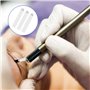 XPOOP Lot de 50 Microblading pour Sourcils, Aiguille Microblading Roses Nano, Lame Microblading Maquillage Permanent, Aiguille d
