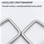 Boulon en forme de U M6 en Acier Inoxydable 304-4 PCS U-Bolts avec écrous, plaque de cadre pour Fixation des Tuyaus ou comme Acc
