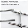 Boulon en forme de U M6 en Acier Inoxydable 304-4 PCS U-Bolts avec écrous, plaque de cadre pour Fixation des Tuyaus ou comme Acc