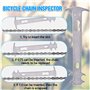 Udbrud Ensemble D'outils de Chaîne de Vélo, Rivets de Chaîne+testeur de Chaîne+Pince à Maillons+Crochet de Chaîne+6 Paires de Ch