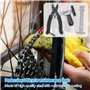 Udbrud Ensemble D'outils de Chaîne de Vélo, Rivets de Chaîne+testeur de Chaîne+Pince à Maillons+Crochet de Chaîne+6 Paires de Ch