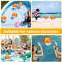 Udbrud Ballons de Plage, 6 pièces Ballon de Plage Gonflable de 22 cm Gonflables d'arc-en-Ciel De Balles pour Enfants Adultes Bou
