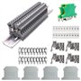 Riisoyu Kit de Bornier de Rail DIN