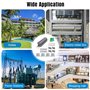 Riisoyu Kit de Bornier de Rail DIN, Universel Connecteur de Câblage Compact, Sur Rail DIN UK-2.5 Bornier Electrique Rail DIN et 