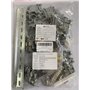 Riisoyu Kit de Bornier de Rail DIN, Universel Connecteur de Câblage Compact, Sur Rail DIN UK-2.5 Bornier Electrique Rail DIN et 