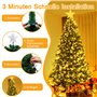 WUQNGI Guirlande Lumineuse Sapin Noël Avec Anneau et Étoile - 400 LED 2Mx16 Brins - Lumières Intérieur et Extérieur Étanche Pour