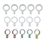 Lot de 15 supports de rouleau de tissu pour point de croix – Clip de tissu coloré pour broderie, fournitures d'aiguille, 3 taill