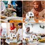 Amebleak Calendrier de l'Avent du Ramadan, Calendrier Ramadan Compte à Rebours 30 Jours, Calendrier l'Aïd Mubarak en Acrylique, 