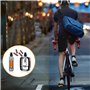 2 Pièces Pédales de Vélo VTT en Aluminium, avec Réflecteurs, Antidérapant, Pédales Plates-Formes de Vélo légères pour MTB, BMX, 