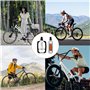 2 Pièces Pédales de Vélo VTT en Aluminium, avec Réflecteurs, Antidérapant, Pédales Plates-Formes de Vélo légères pour MTB, BMX, 