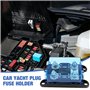 Porte-fusibles ANM Porte-fusible Mega 2 Voies avec 2 Fusible Boulonné 100A à Courant élevé pour V