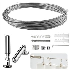 mizikuu 5m Tringle à Rideaux Kit