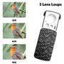 mizikuu 2 Pièces Loupe de Bijoutier, 30X 60X 90X Loupe de Poche Pliable Loupe Yeux Bijoutiers Illuminée avec LED et UV Lampes po