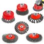 mizikuu 6PCS Brosse Conique pour Meuleuse D'angle
